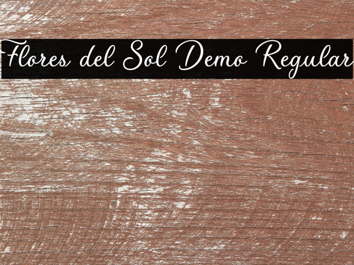 Flores del Sol Demo Regular Example 1