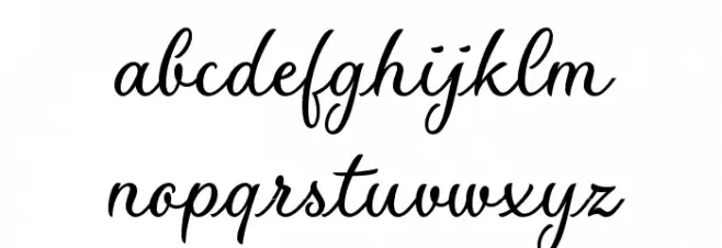 Flores del Sol Demo Regular Schriftart Kleinbuchstaben