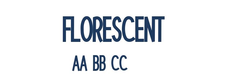 Florescent Font Preview