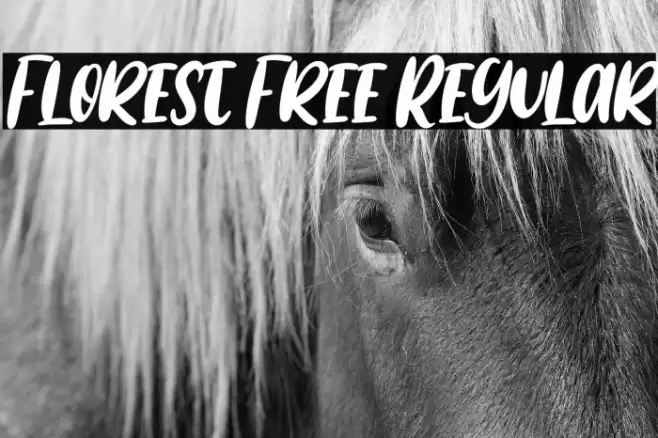 Florest Free Regular Font examples