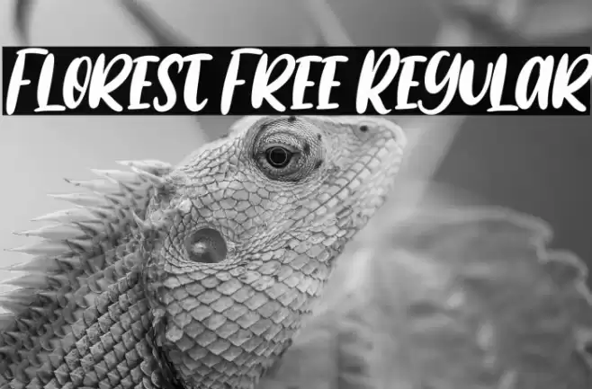 Florest Free Regular Font examples