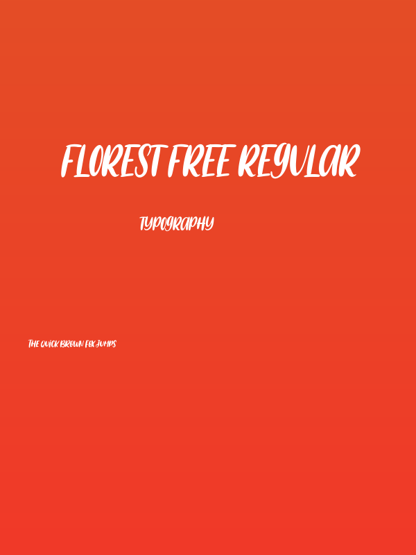 Florest Free Regular Poster