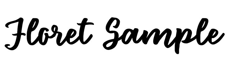 Floret Sample  Frei Schriftart Herunterladen