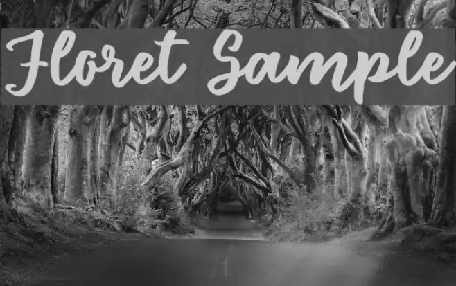 Floret Sample Font examples