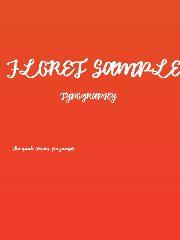 Floret Sample Poster