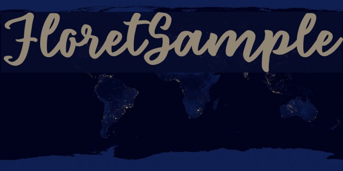 FloretSample Font examples