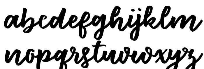 FloretSample Font LOWERCASE