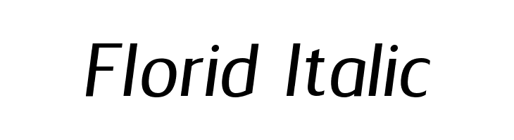 Florid Italic  免费字体下载