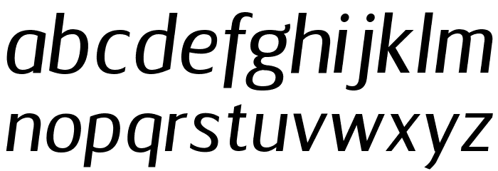 Florid Italic Font LOWERCASE