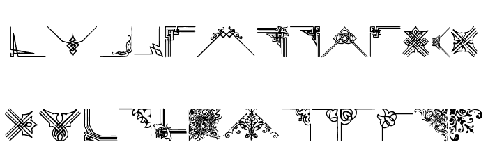 FloridVictorianOrnament لخطوط تنزيل صغيرة
