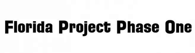 Florida Project Phase One  Fuentes Gratis Descargar