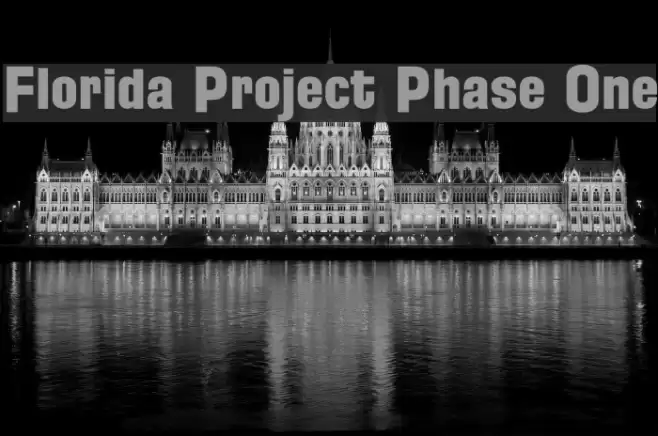 Florida Project Phase One Шрифта examples
