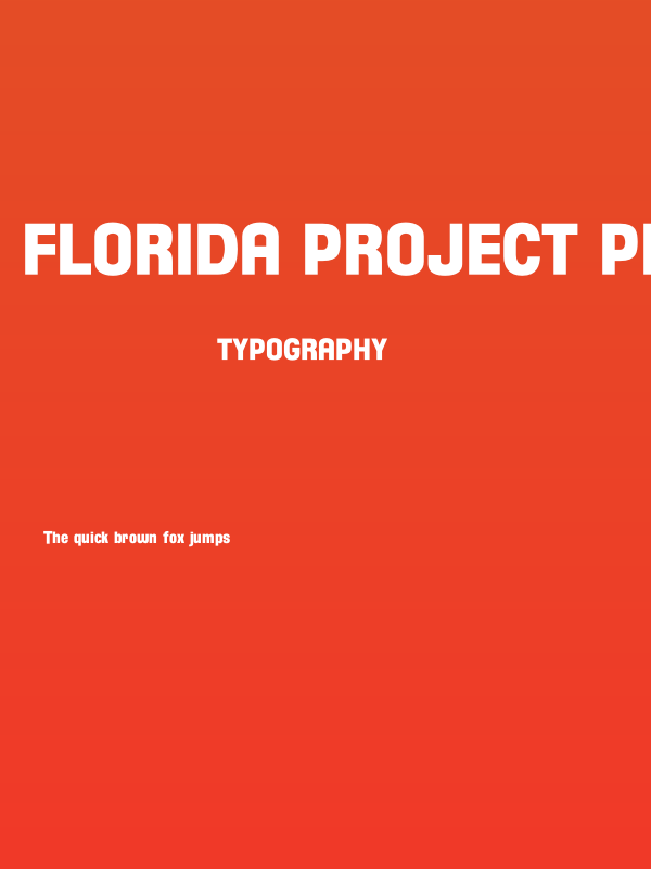 Florida Project Phase One Poster