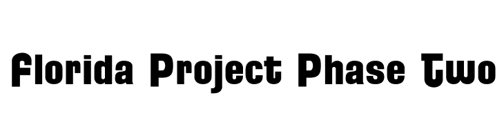 Florida Project Phase Two  Скачать бесплатные шрифты