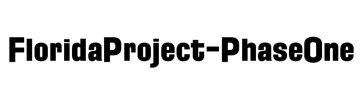 FloridaProject-PhaseOne  Frei Schriftart Herunterladen