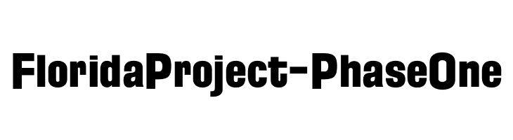 FloridaProject-PhaseOne  font caratteri gratis