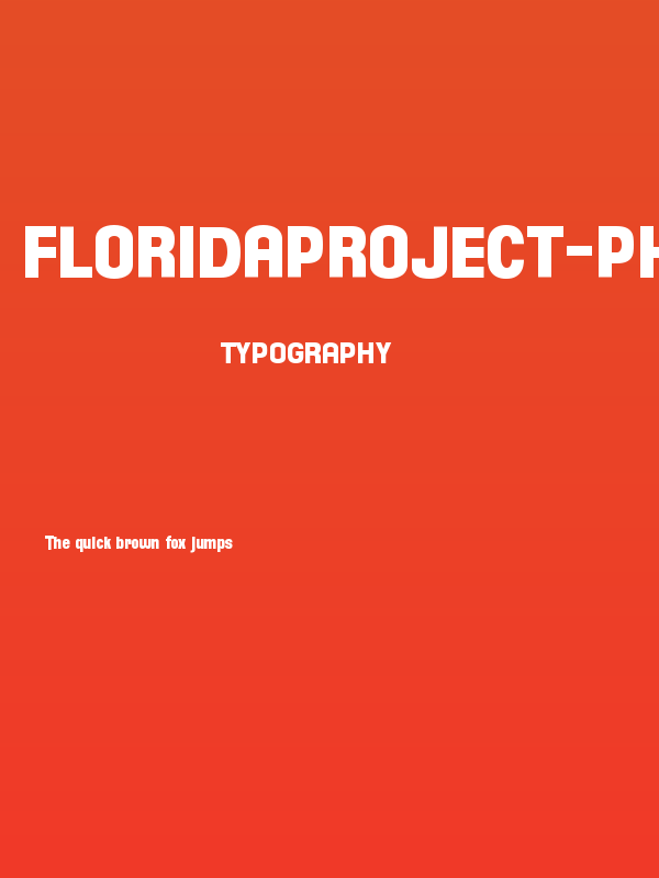 FloridaProject-PhaseOne Poster