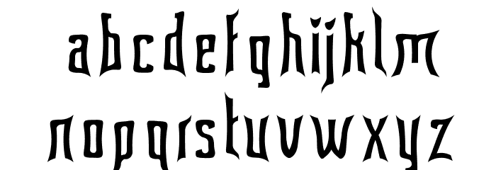 Floridashark Font LOWERCASE