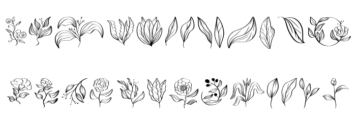 Floriella Font LOWERCASE
