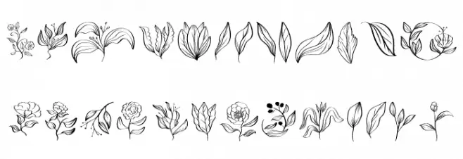 Floriella Caratteri MINUSCOLO