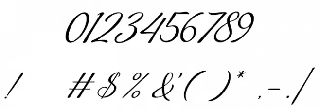 Florilane Cardillac Font OTHER CHARS