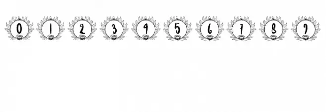 Florilla Fista II Font Alte caractere