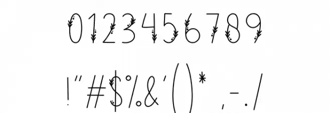 Floris Font Alte caractere