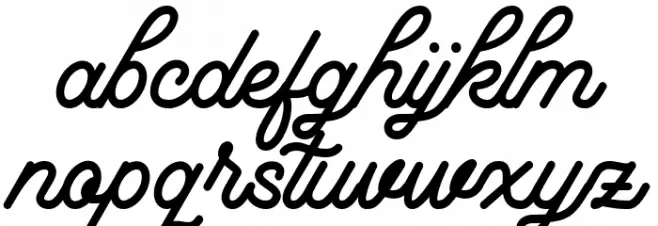 Florista Regular خط أحرف صغيرة