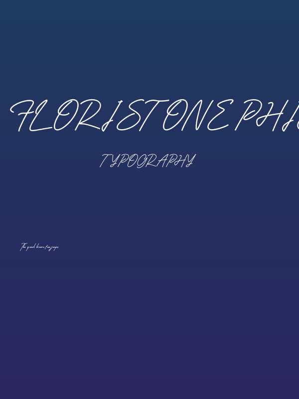 Floristone Phidelphia Poster