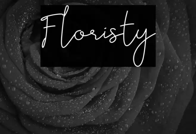 Floristy Font examples