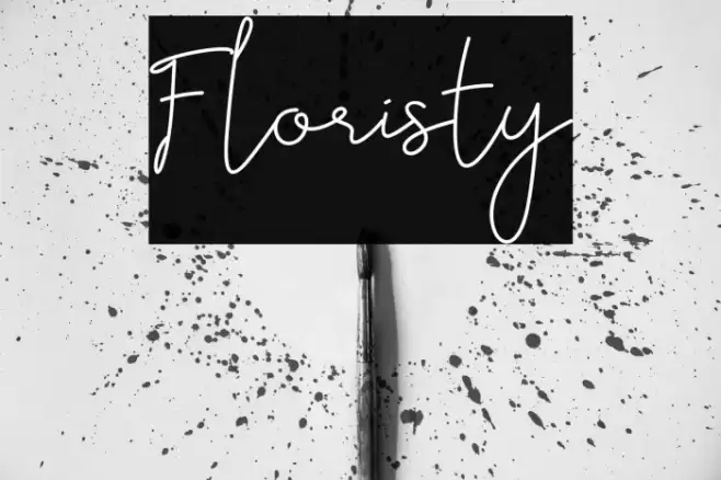 Floristy Font examples