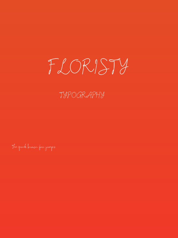 Floristy Poster