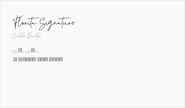 Florita Signature Business Card