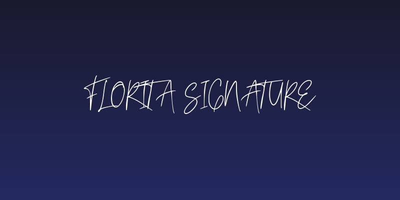 Florita Signature Social Header