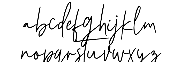 Florita Signature Font LOWERCASE