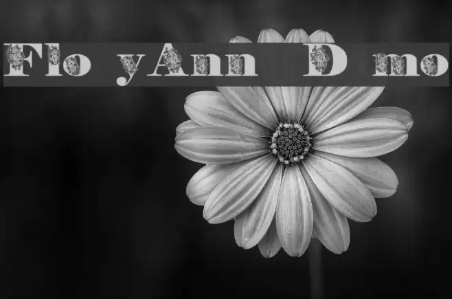 FloryAnna Demo Font examples