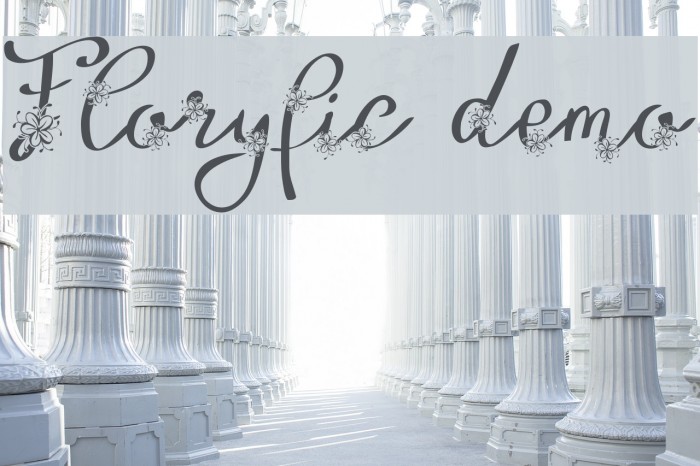 Floryfic Demo Font examples