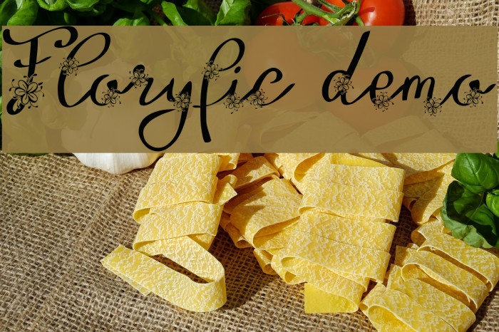 Floryfic Demo Font examples