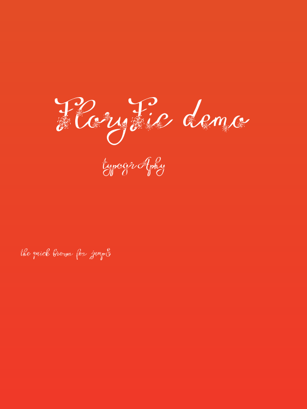 Floryfic Demo Poster