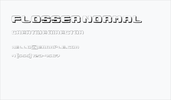 Flosser Normal Business Card