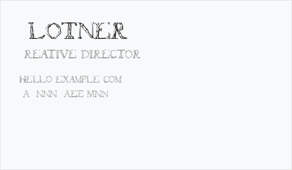 Flotner Business Card
