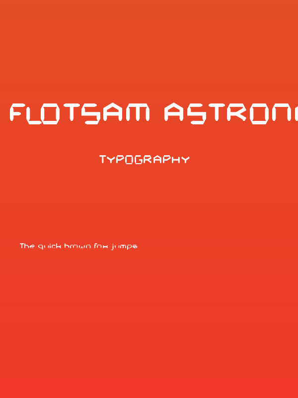 Flotsam Astronaut Poster