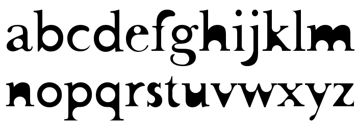 Flotsam Carnage Font LOWERCASE