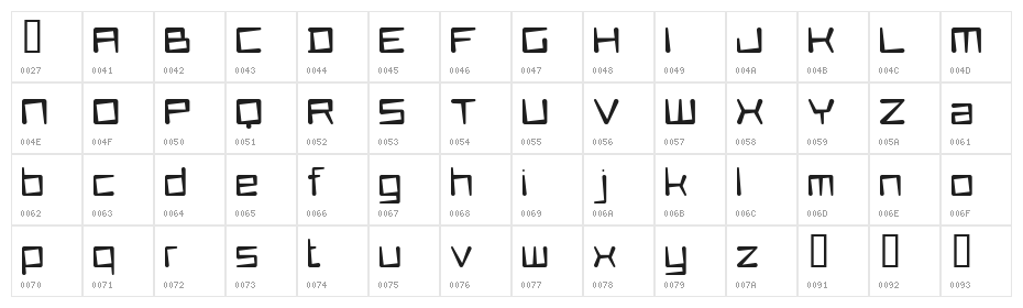 Flotsam Coming Up Character Map