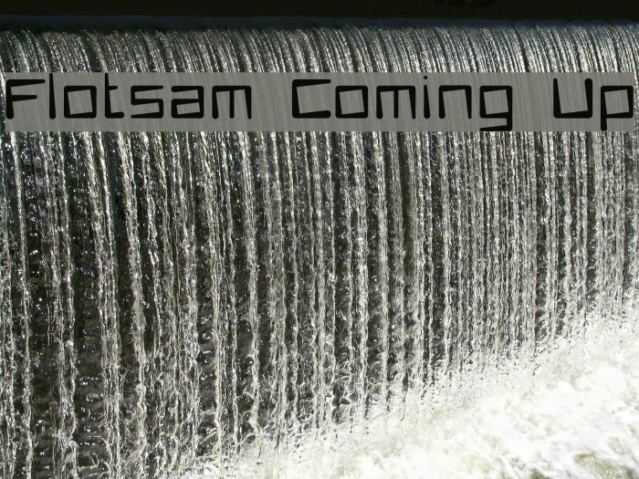 Flotsam Coming Up Font examples