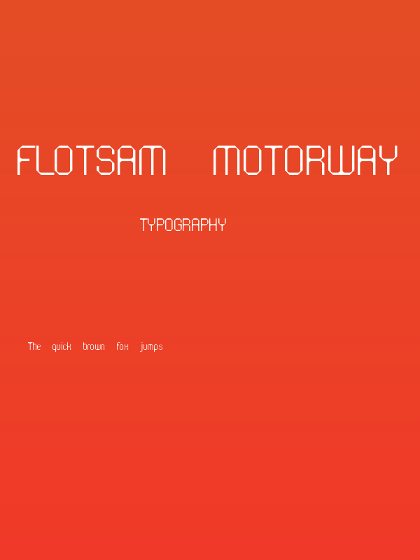 Flotsam Motorway Poster