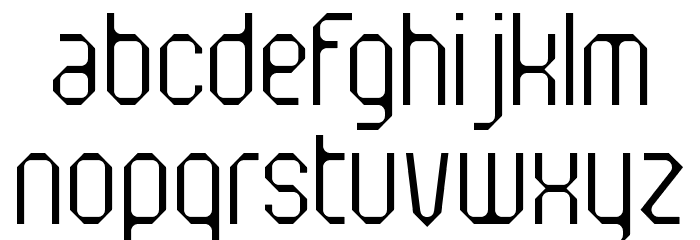 Flotsam Motorway Font LOWERCASE