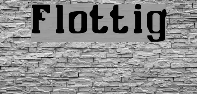 Flottig Font examples