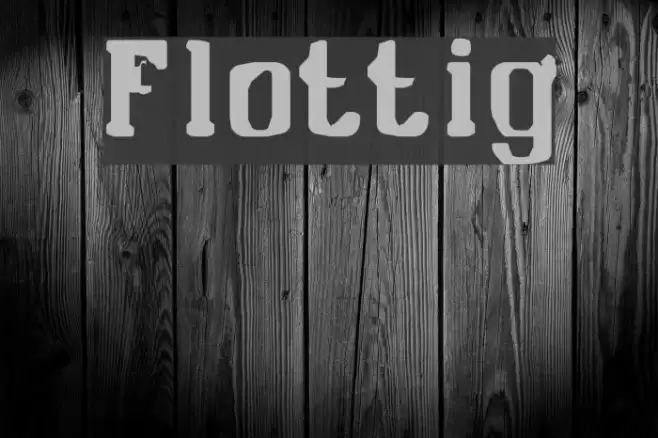 Flottig Font examples
