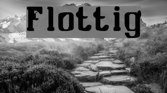 Flottig Font examples